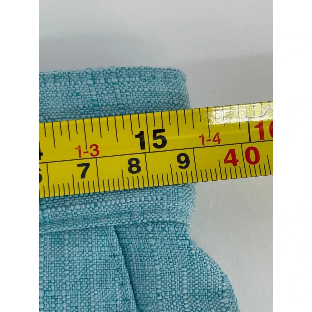 Alfred Dunner Womens Sz 10 Seafoam Green Textured Pull On Straight Leg Pants